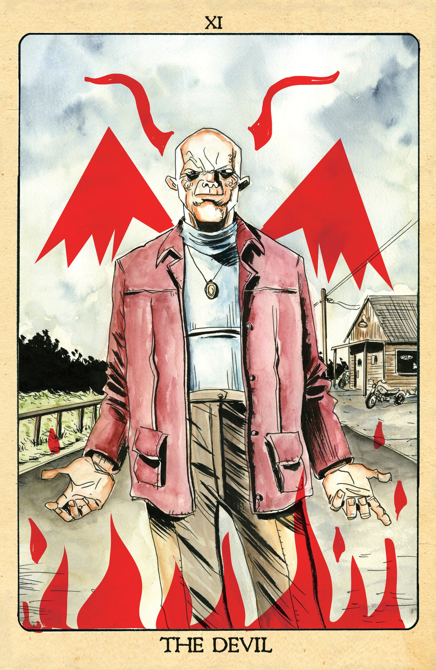 Minor Arcana #11 C 1 in 10 Variant Edition Tarot Card Variant (Full Art, Lemire)
