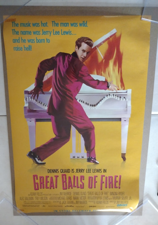 Poster Great Balls of Fire Yellow